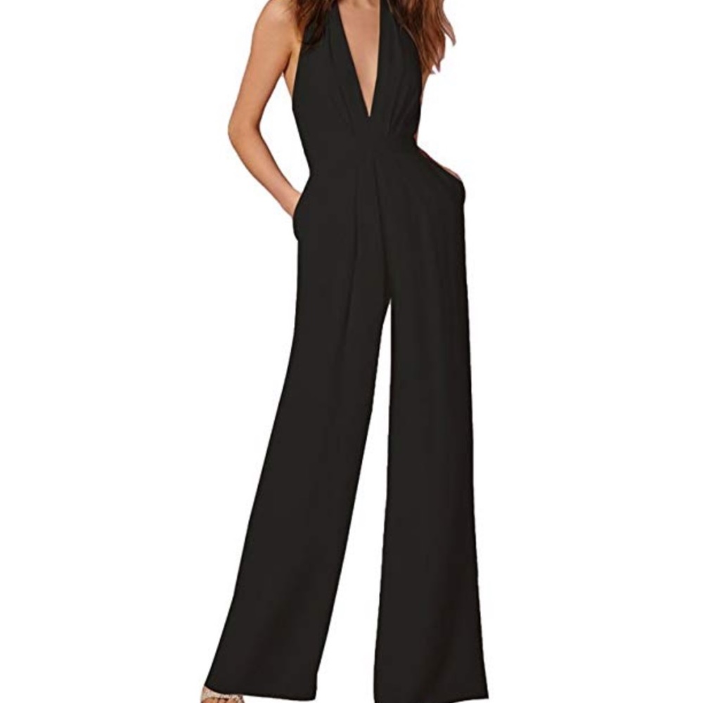 Black Dressy Jumpsuit. NEVER WORN.